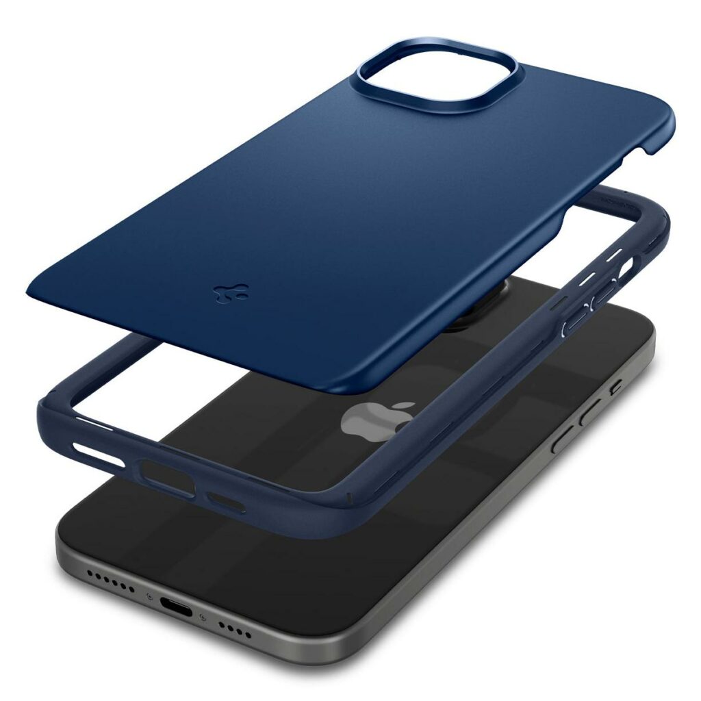 Spigen® Thin Fit™ ACS06640 iPhone 15 Plus Case - Navy Blue