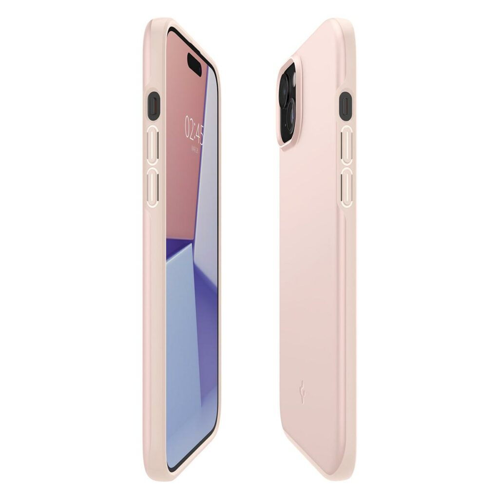 Spigen® Thin Fit™ ACS06778 iPhone 15 Case - Pink Sand