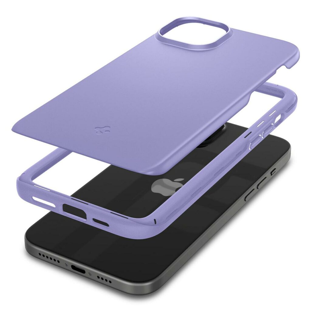 Spigen® Thin Fit™ ACS06780 iPhone 15 Case - Iris Purple