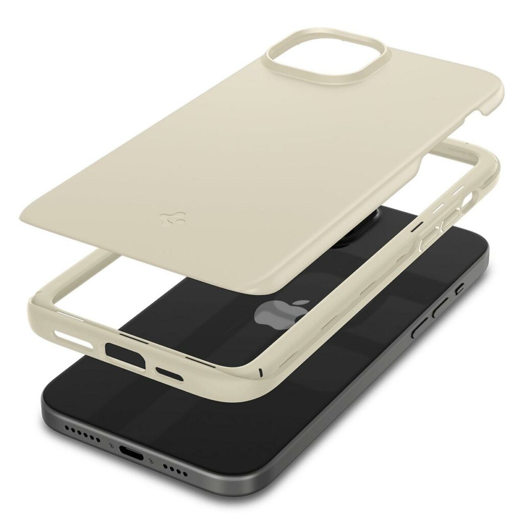 Spigen® Thin Fit™ ACS06782 iPhone 15 Case - Mute Beige