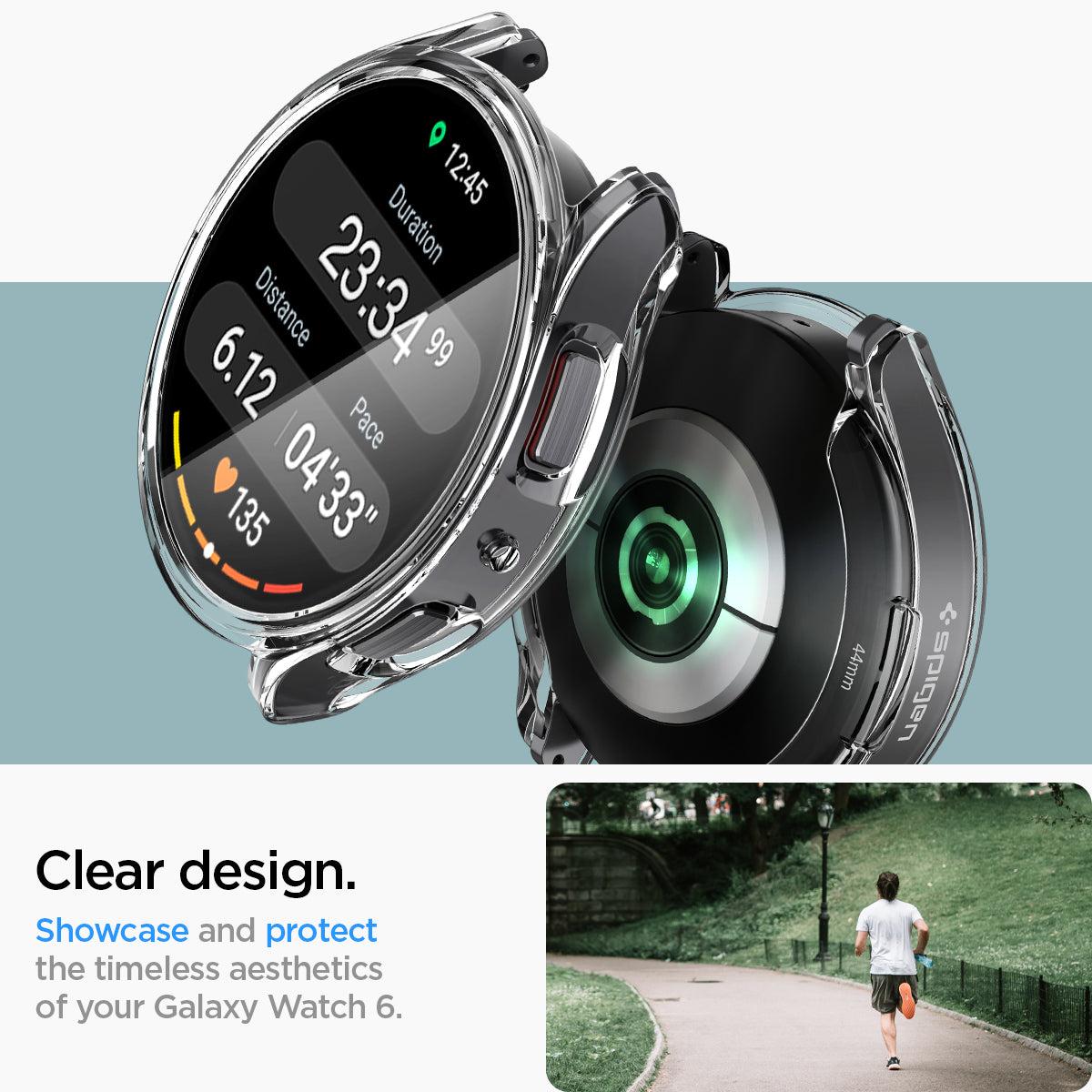 Spigen® Ultra Hybrid™ ACS06497 Samsung Galaxy Watch 6 (44mm) Case - Crystal Clear