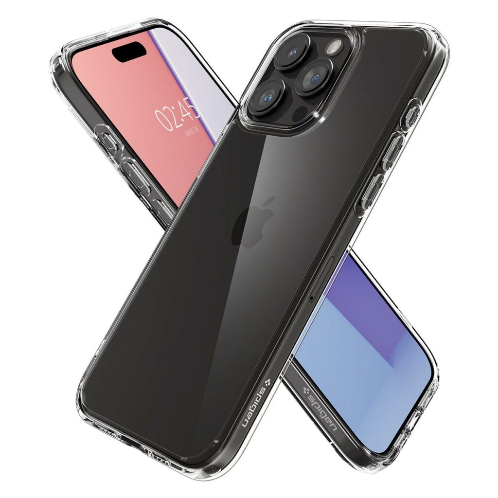 Spigen® Ultra Hybrid™ ACS06565 iPhone 15 Pro Max Case - Crystal Clear