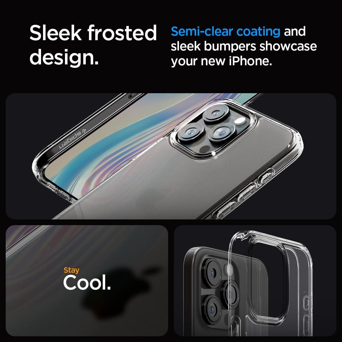 Spigen® Ultra Hybrid™ ACS06567 iPhone 15 Pro Max Case - Frost Clear