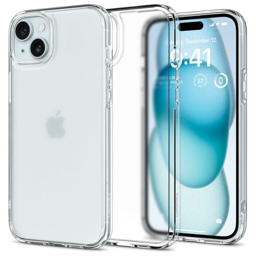 Spigen® Ultra Hybrid™ ACS06655 iPhone 15 Plus Case - Frost Clear