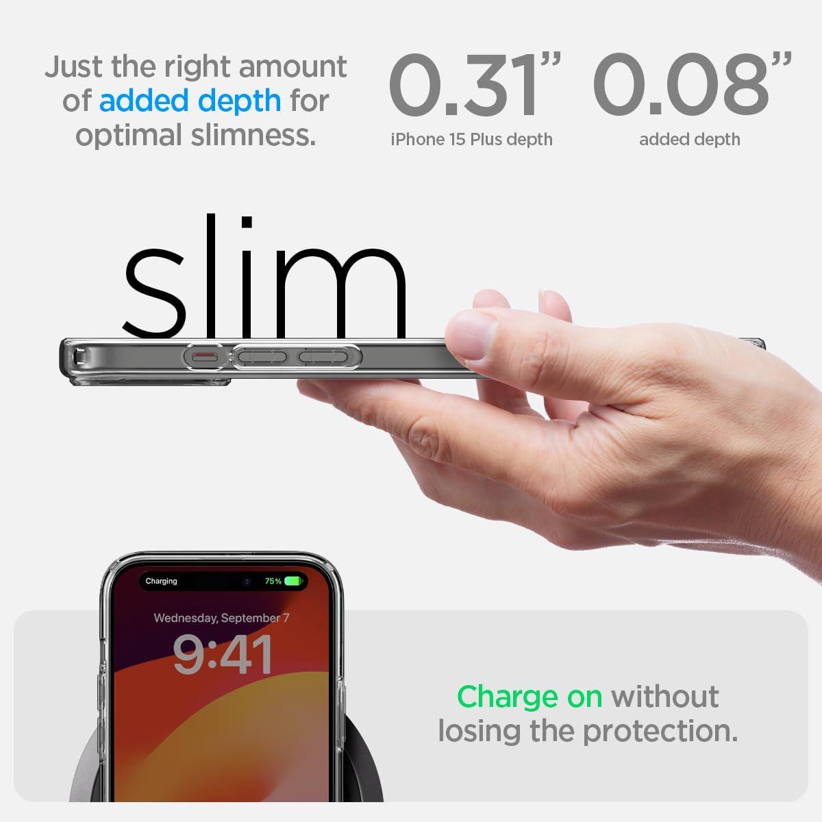 Spigen® Ultra Hybrid™ ACS06655 iPhone 15 Plus Case - Frost Clear