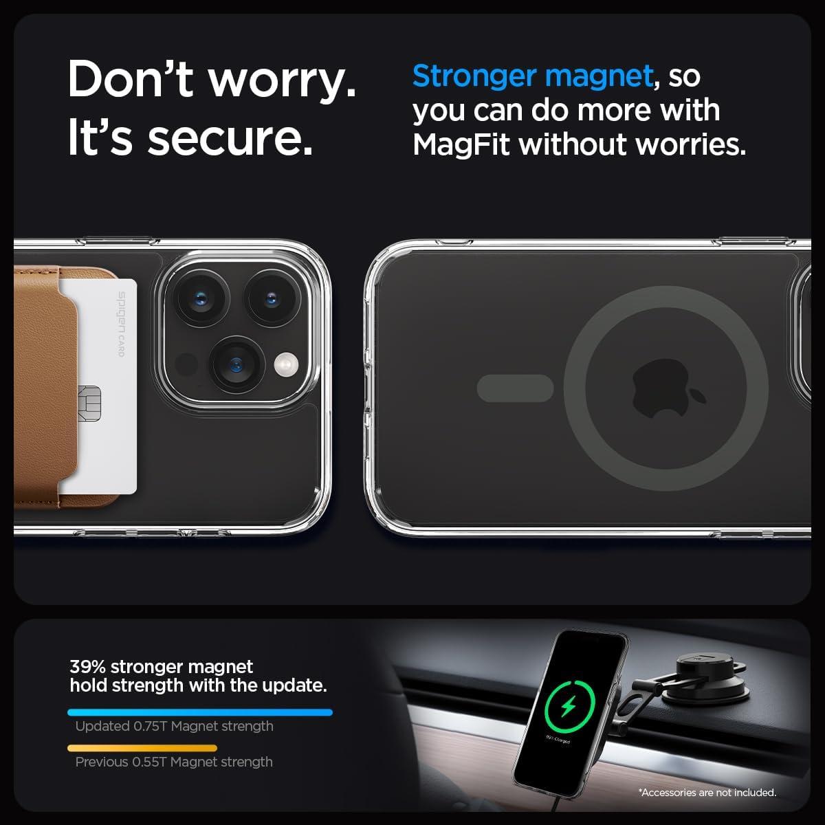 Spigen® Ultra Hybrid™ (MagFit) ACS06716 iPhone 15 Pro Case - Graphite