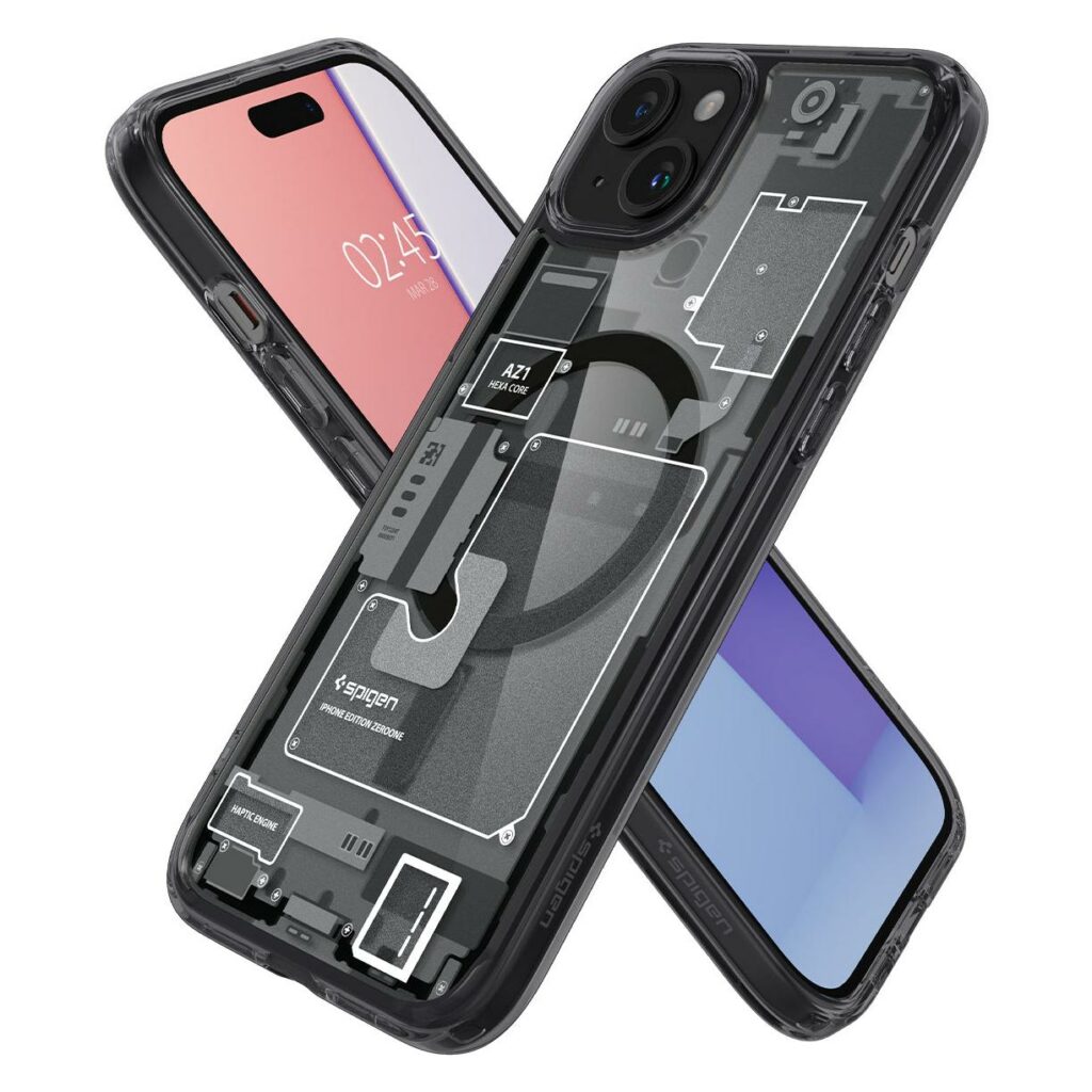 Spigen® Ultra Hybrid™ Zero One (MagFit) ACS06806 iPhone 15 Case - Black