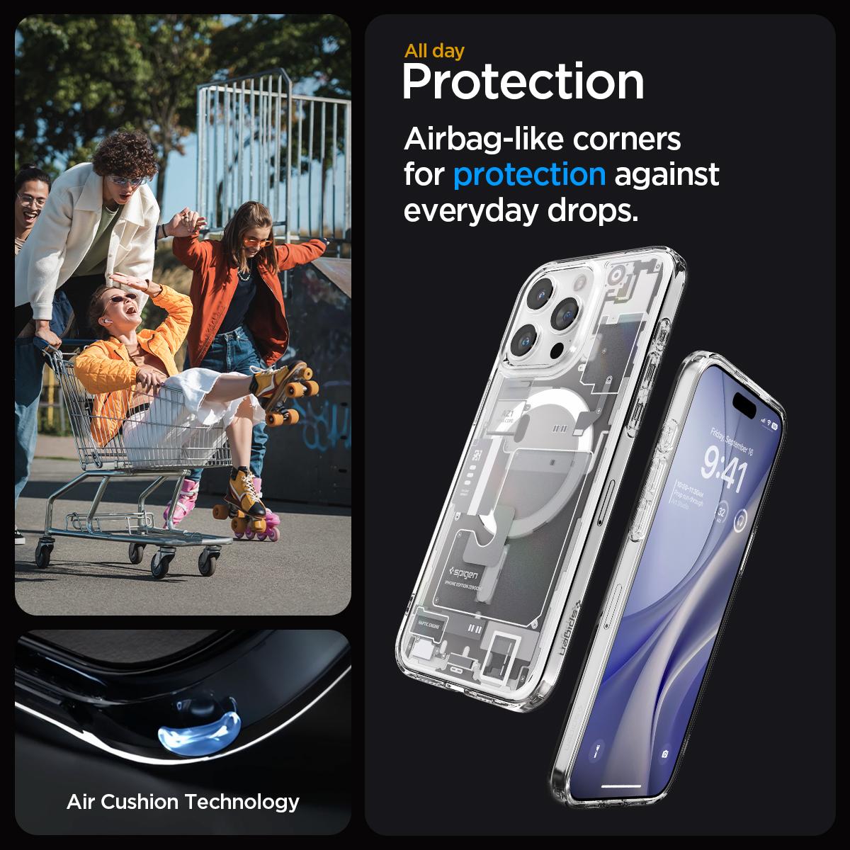 Spigen® Ultra Hybrid™ Zero One (MagFit) ACS07034 iPhone 15 Pro Max Case - White