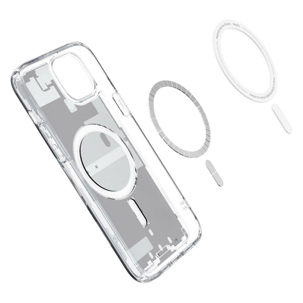 Spigen® Ultra Hybrid™ Zero One (MagFit) ACS07035 iPhone 15 Plus Case - White