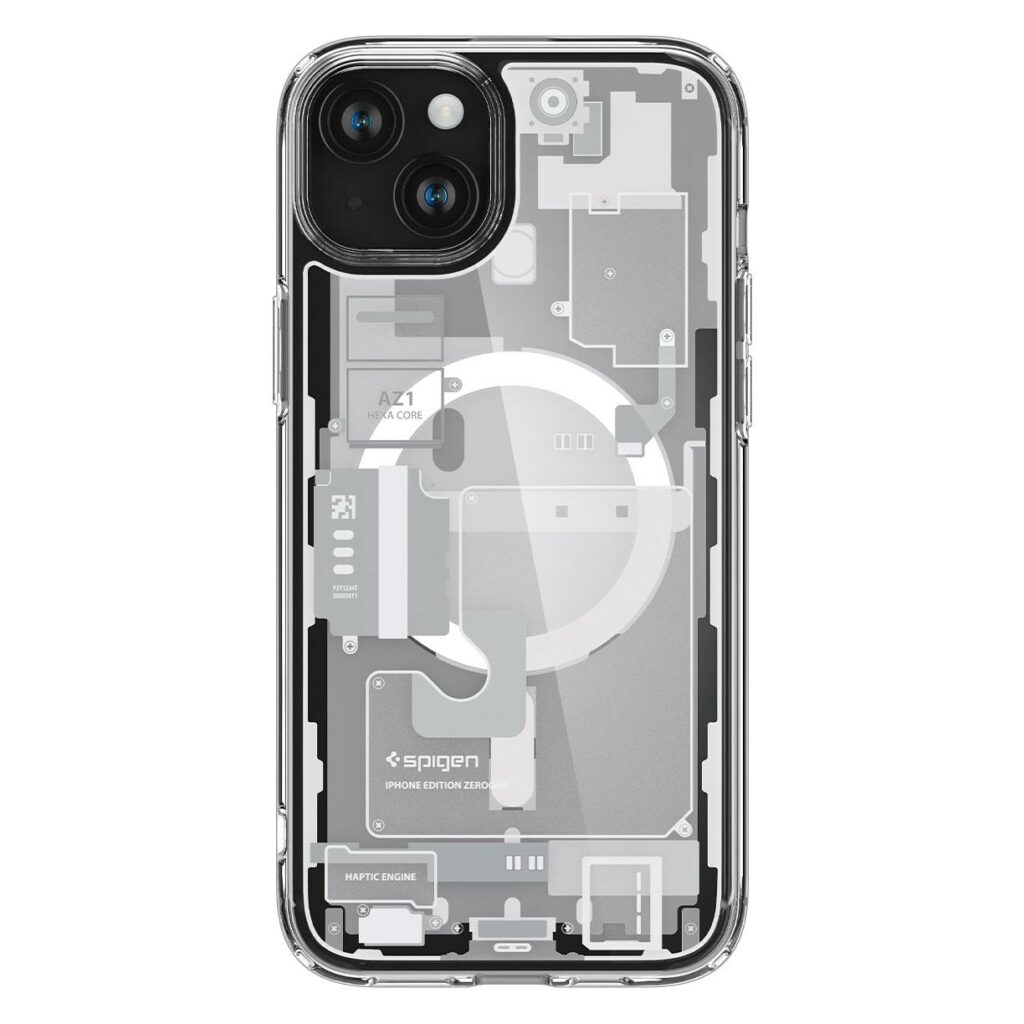 Spigen® Ultra Hybrid™ Zero One (MagFit) ACS07035 iPhone 15 Plus Case - White