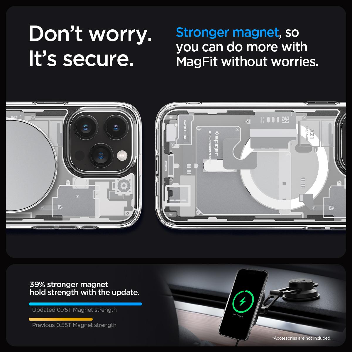 Spigen® Ultra Hybrid™ Zero One (MagFit) ACS07036 iPhone 15 Pro Case - White