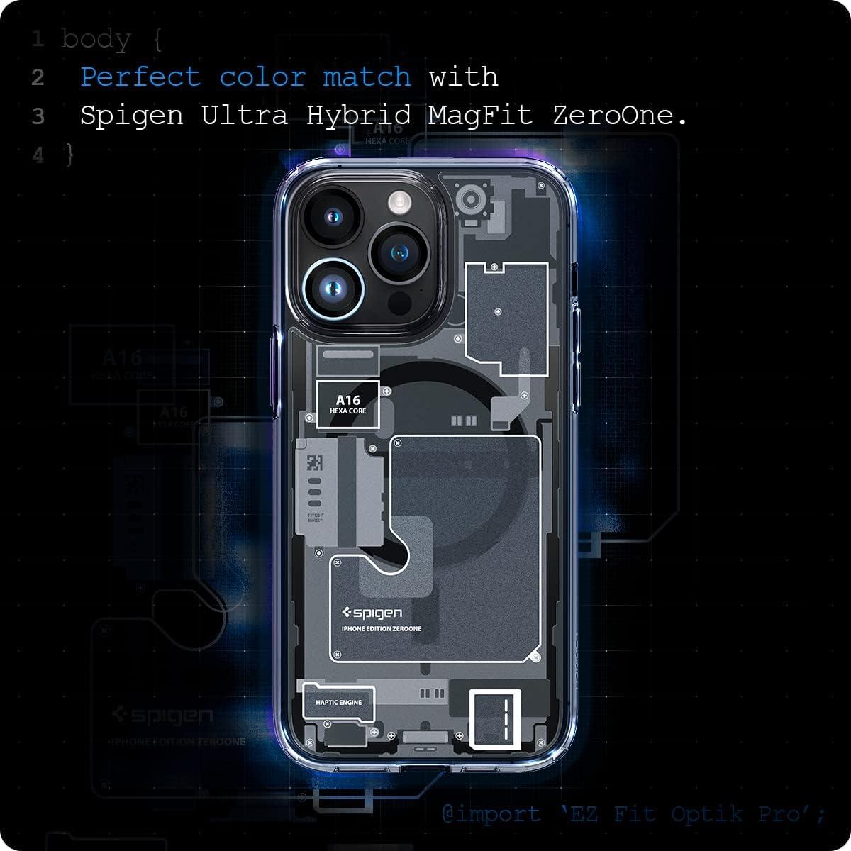 Spigen® (x2.Pack) GLAS.tR™ EZ FIT™ OPTIK PRO AGL06159 iPhone 15 Pro Max / 15 Pro / 14 Pro Max / 14 Pro Premium Tempered Glass Camera Lens Protector – Zero One