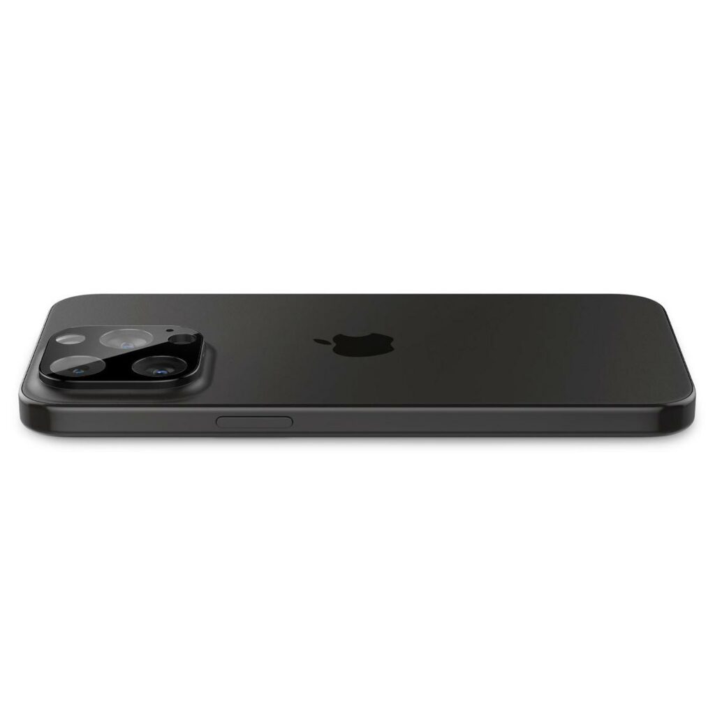 Spigen® (x2.Pack) GLAS.tR™ OPTIK AGL06913 iPhone 15 Pro Max / 15 Pro Premium Tempered Glass Camera Lens Protector – Black