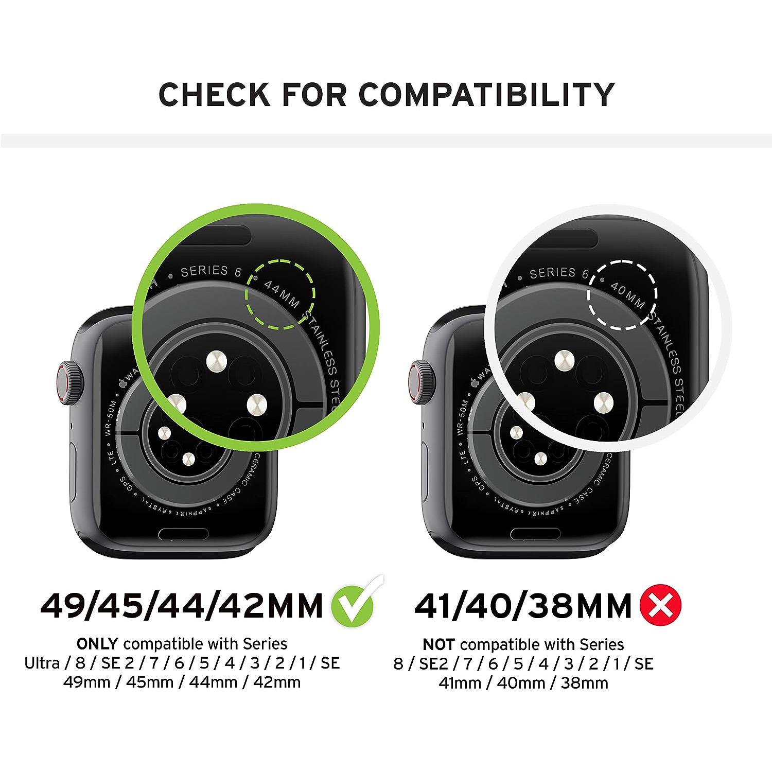 UAG | Urban Armor Gear [U] DOT Silicone 194005313535 Apple Watch Series 49mm / 45mm / 44mm / 42mm Band – Marshmallow