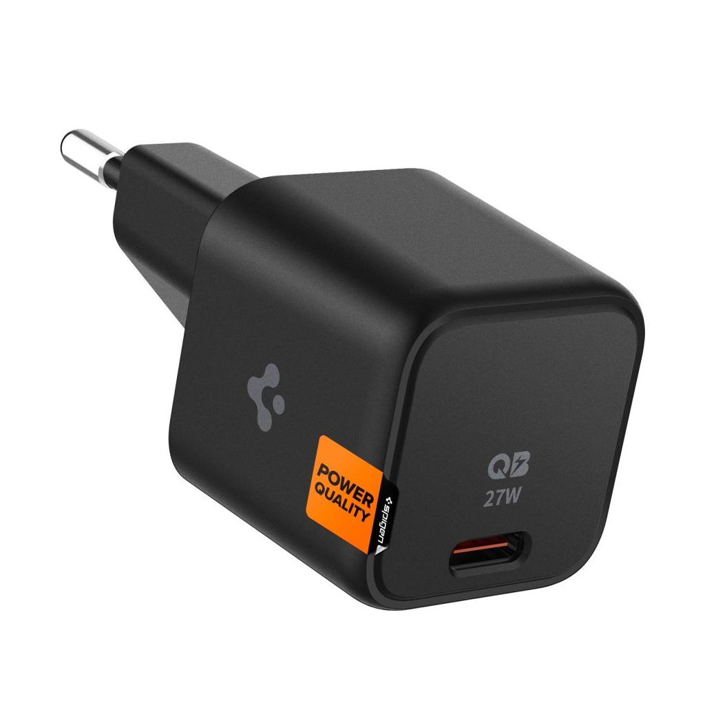 Spigen® PowerArc ArcStation™ Pro PE2103 ACH05607 Quantum Boost™ PD 27W USB-C Wall Fast Charger – Black