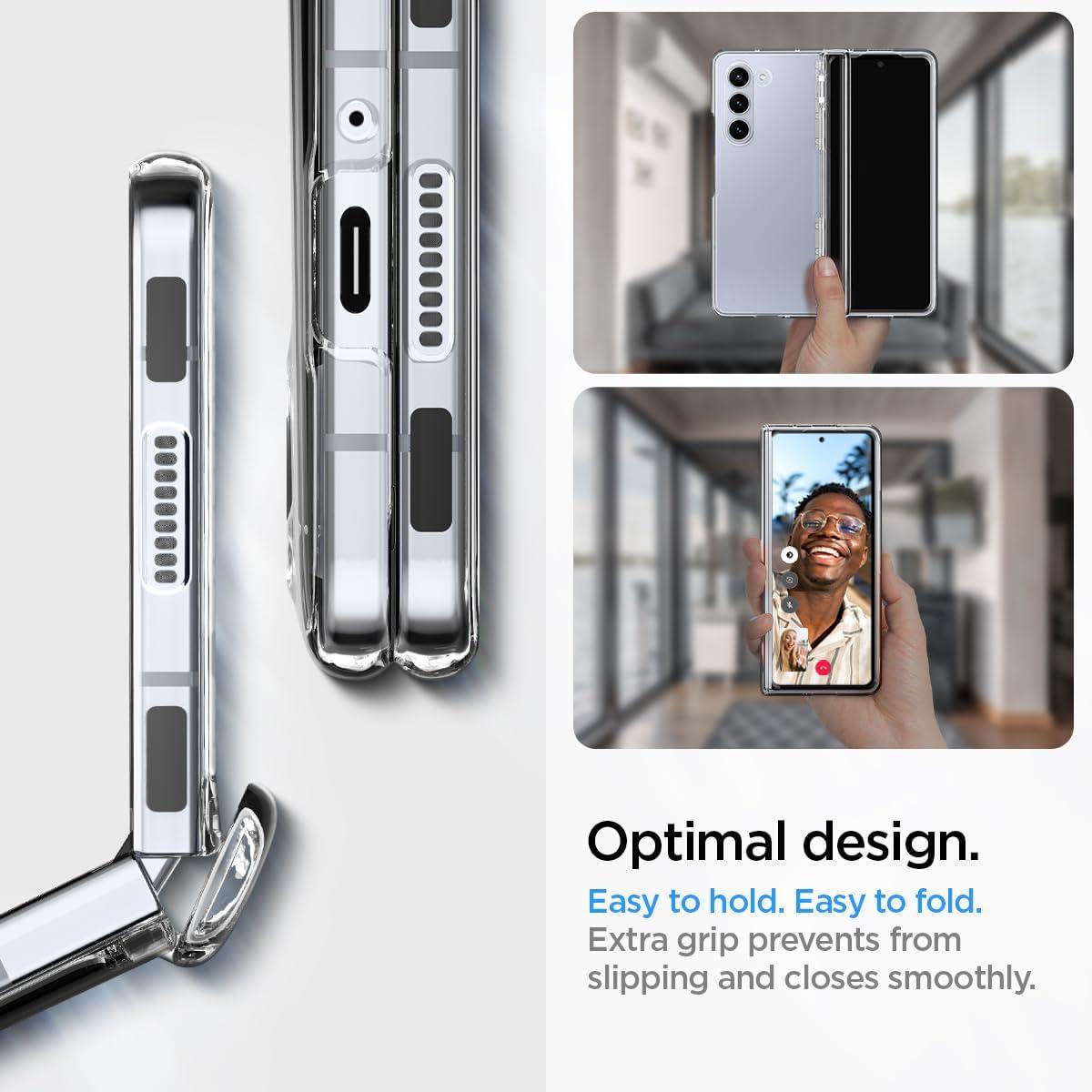 Spigen® Thin Fit™ Pro ACS06516 Samsung Galaxy Z Fold 5 Case - Crystal Clear