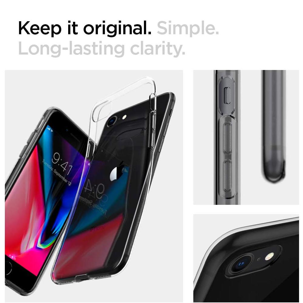 Spigen® Liquid Crystal™ 042CS20435 iPhone SE (2022 / 2020) / 8 / 7 Case - Crystal Clear