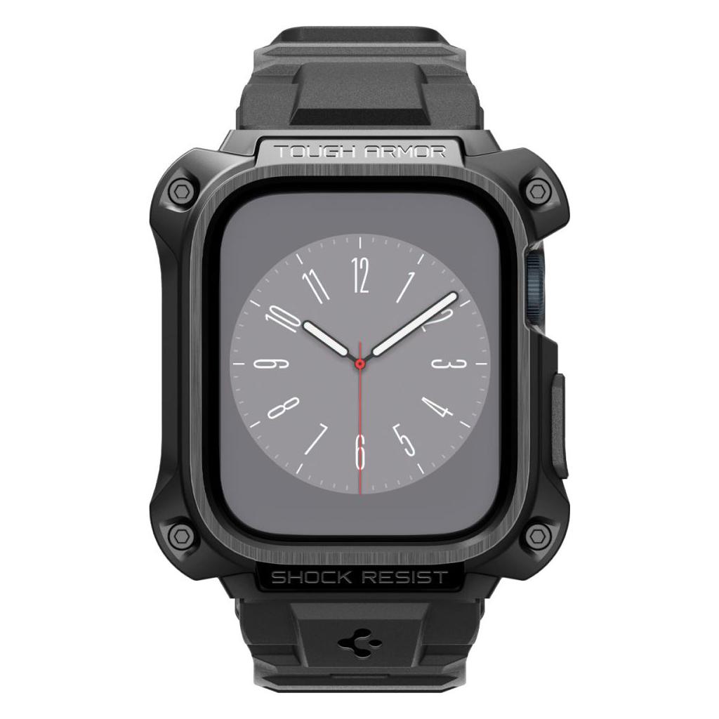 Spigen® Tough Armor™ Pro Metal ACS05237 Apple Watch Series 9 / 8 / 7 (45mm) Case - Black