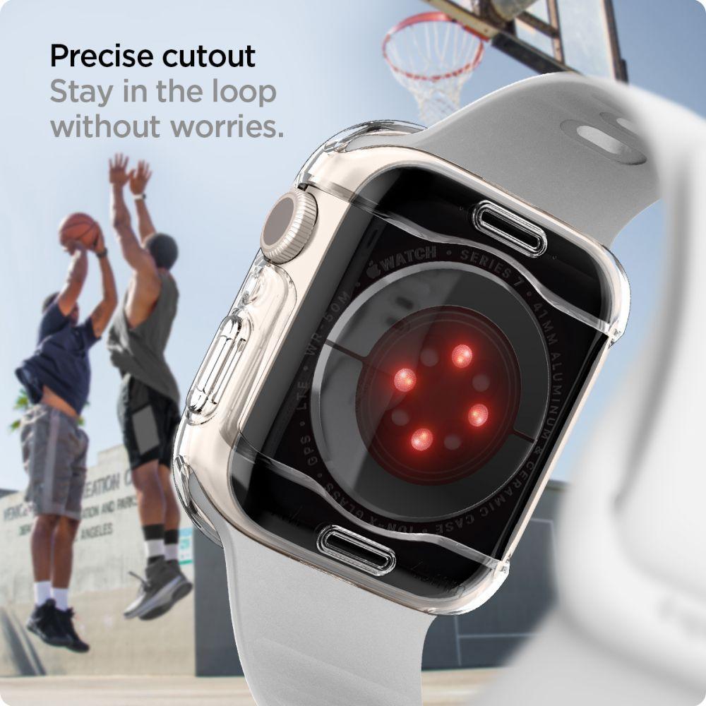 Spigen® Ultra Hybrid™ ACS04613 Apple Watch Series 9 / 8 / 7 (41mm) Case – Crystal Clear