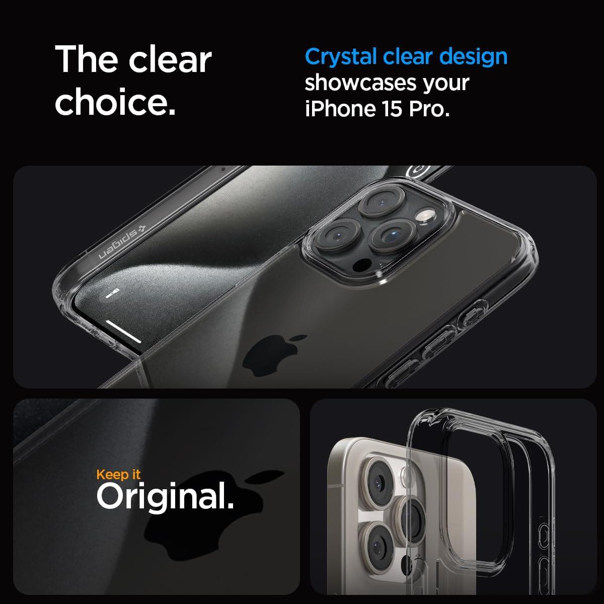 Spigen® Ultra Hybrid™ ACS07213 iPhone 15 Pro Case - Space Crystal