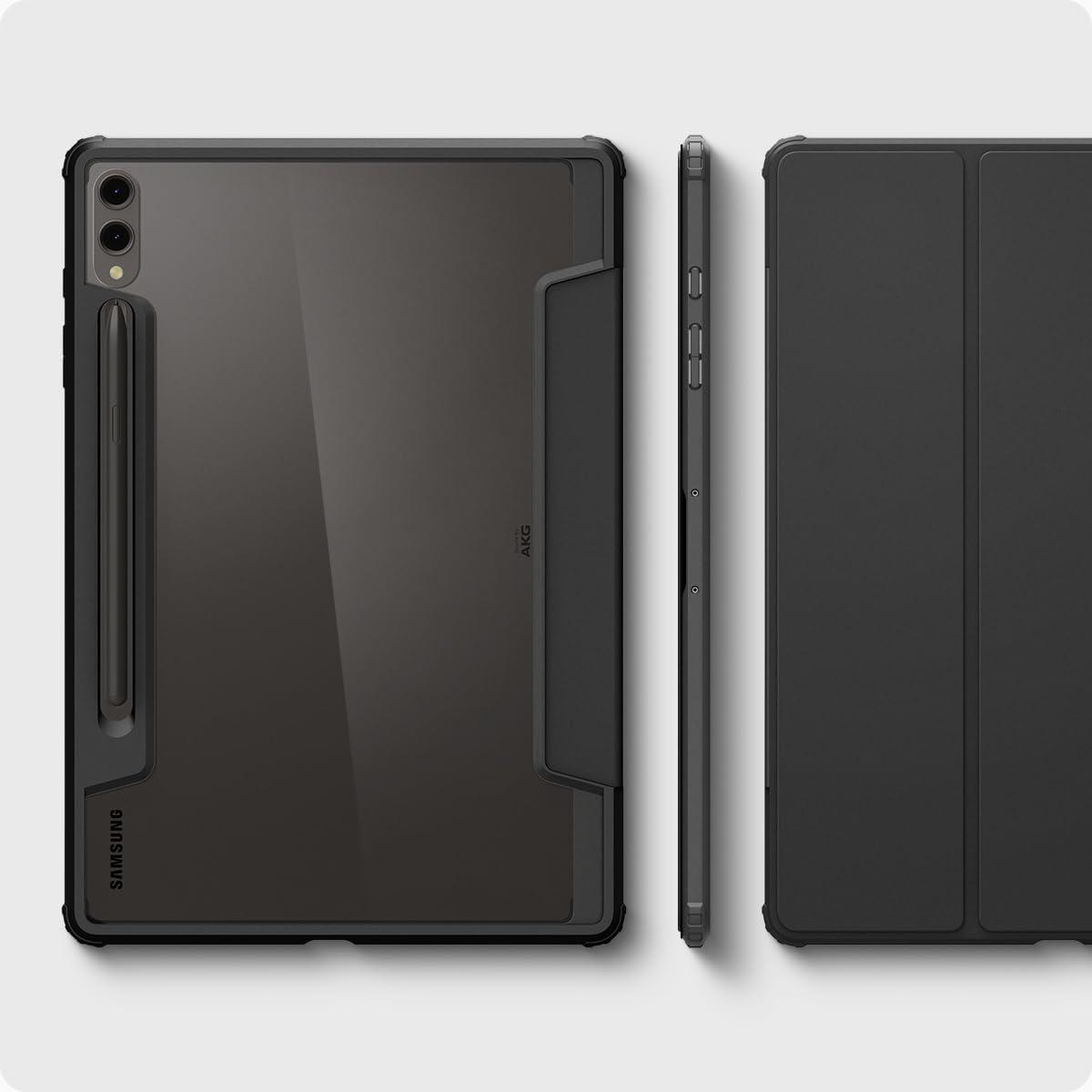 Spigen® Ultra Hybrid™ Pro ACS07076 Samsung Galaxy Tab S9+ Plus 12.4-inch Case - Black
