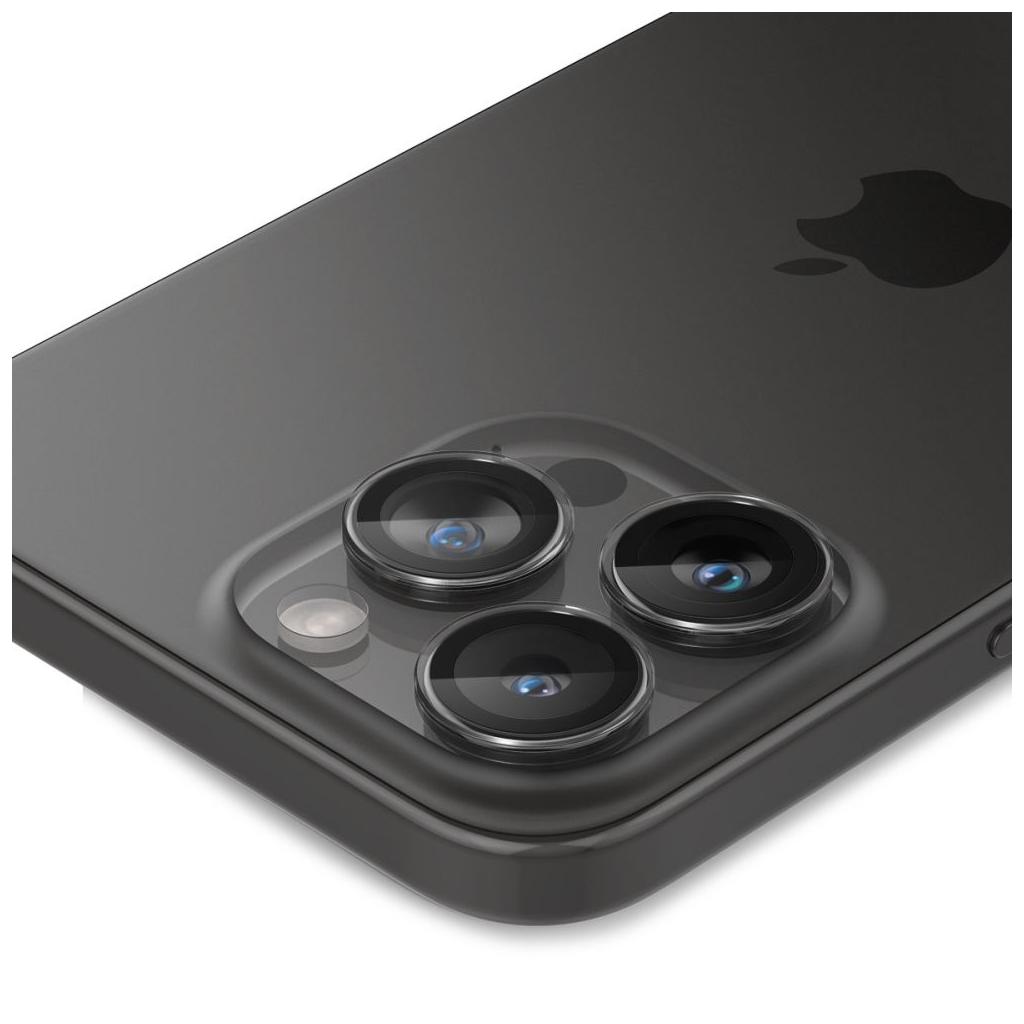 Spigen® (x2.Pack) GLAS.tR™ EZ FIT™ OPTIK PRO AGL06914 iPhone 15 Pro Max / 15 Pro / 14 Pro Max / 14 Pro Premium Tempered Glass Camera Lens Protector – Crystal Clear