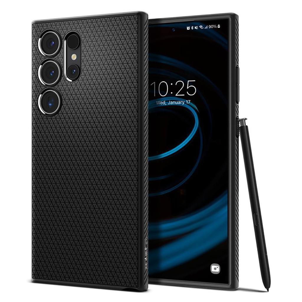 Spigen® Liquid Air™ ACS07287 Samsung Galaxy S24 Ultra Case - Matte Black