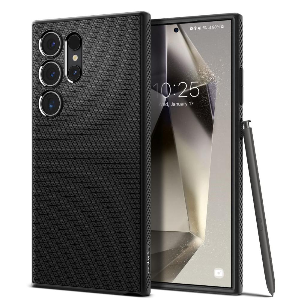 Spigen® Liquid Air™ ACS07287 Samsung Galaxy S24 Ultra Case - Matte Black