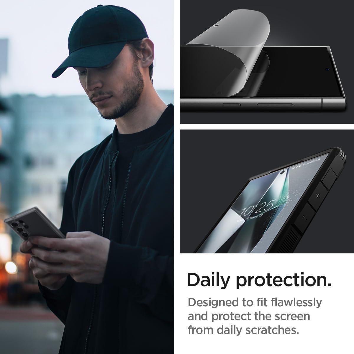 Spigen® (x2.Pack) NeoFlex™ AFL07494 Samsung Galaxy S24 Ultra Premium Screen Protector