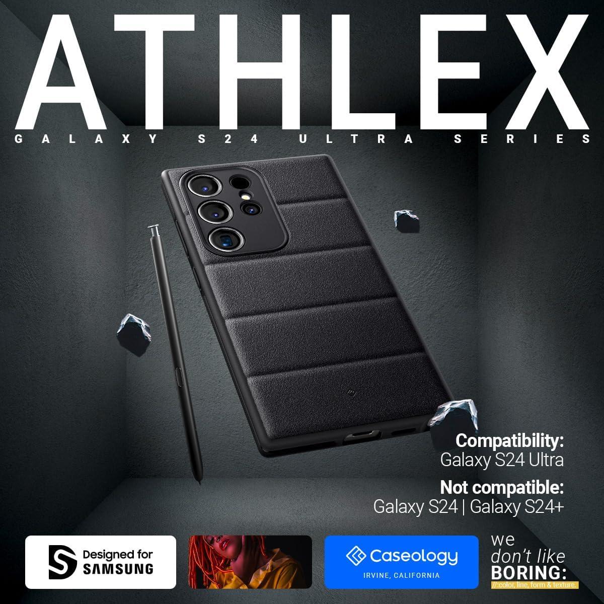 Spigen® Athlex by Caseology® Collection ACS07322 Samsung Galaxy S24 Ultra Case – Active Black
