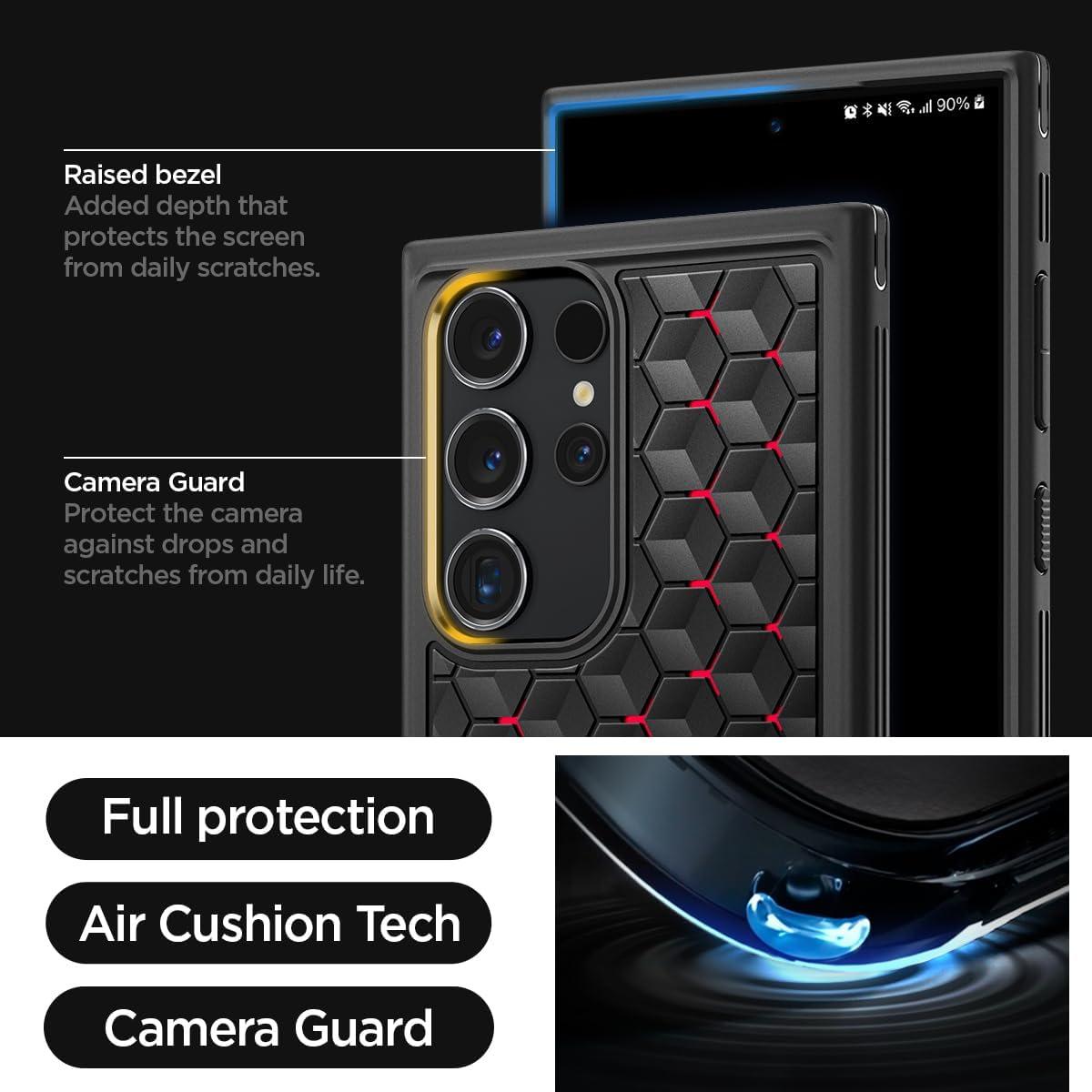 Spigen® Cryo Armor™ ACS07291 Samsung Galaxy S24 Ultra Case - Cryo Red