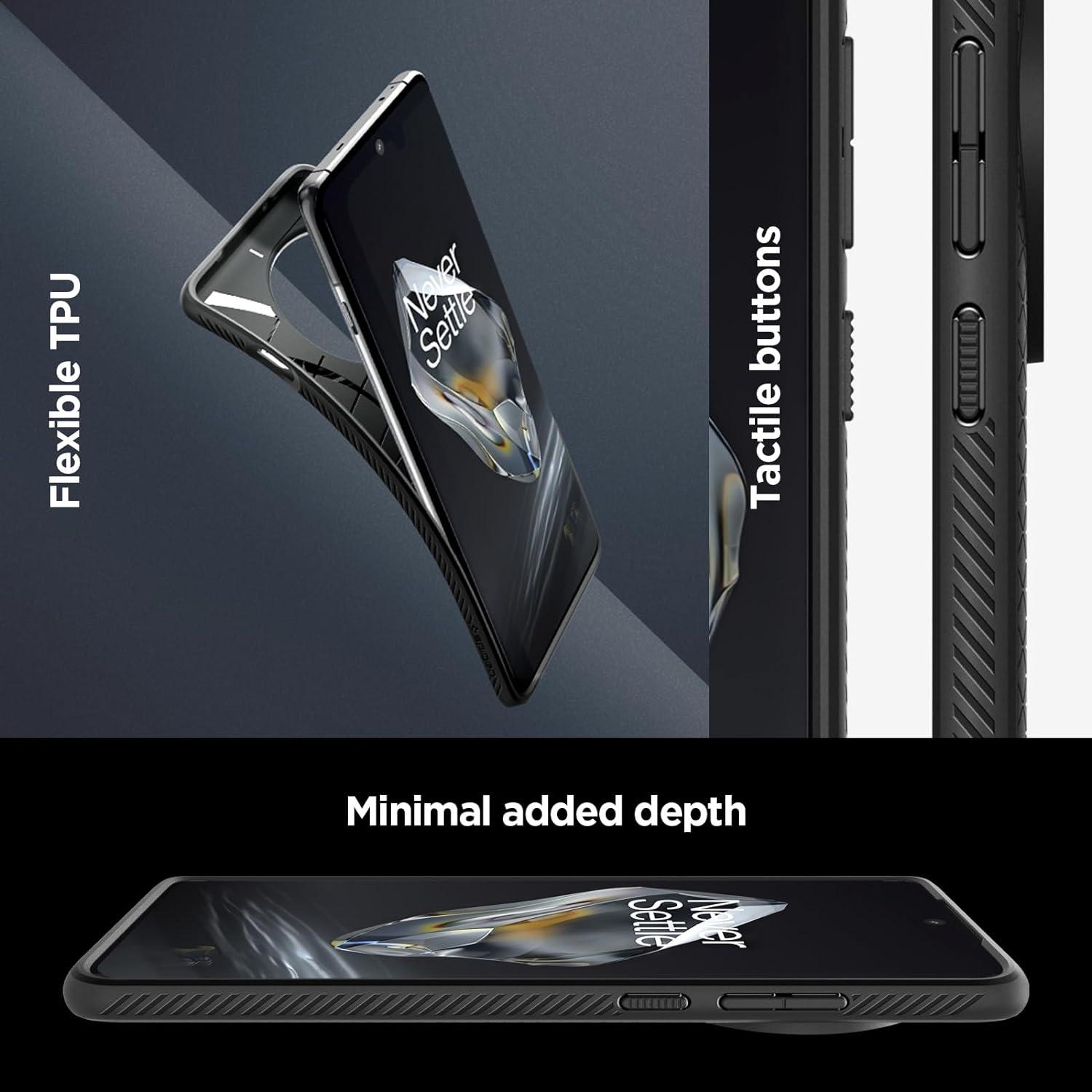 Spigen® Liquid Air™ ACS07375 OnePlus 12 Case - Matte Black
