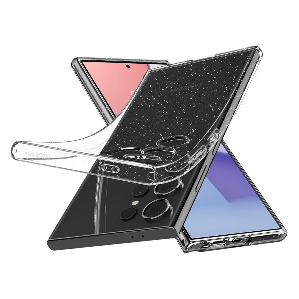 Spigen® Liquid Crystal™ Glitter ACS07285 Samsung Galaxy S24 Ultra Case - Crystal Quartz