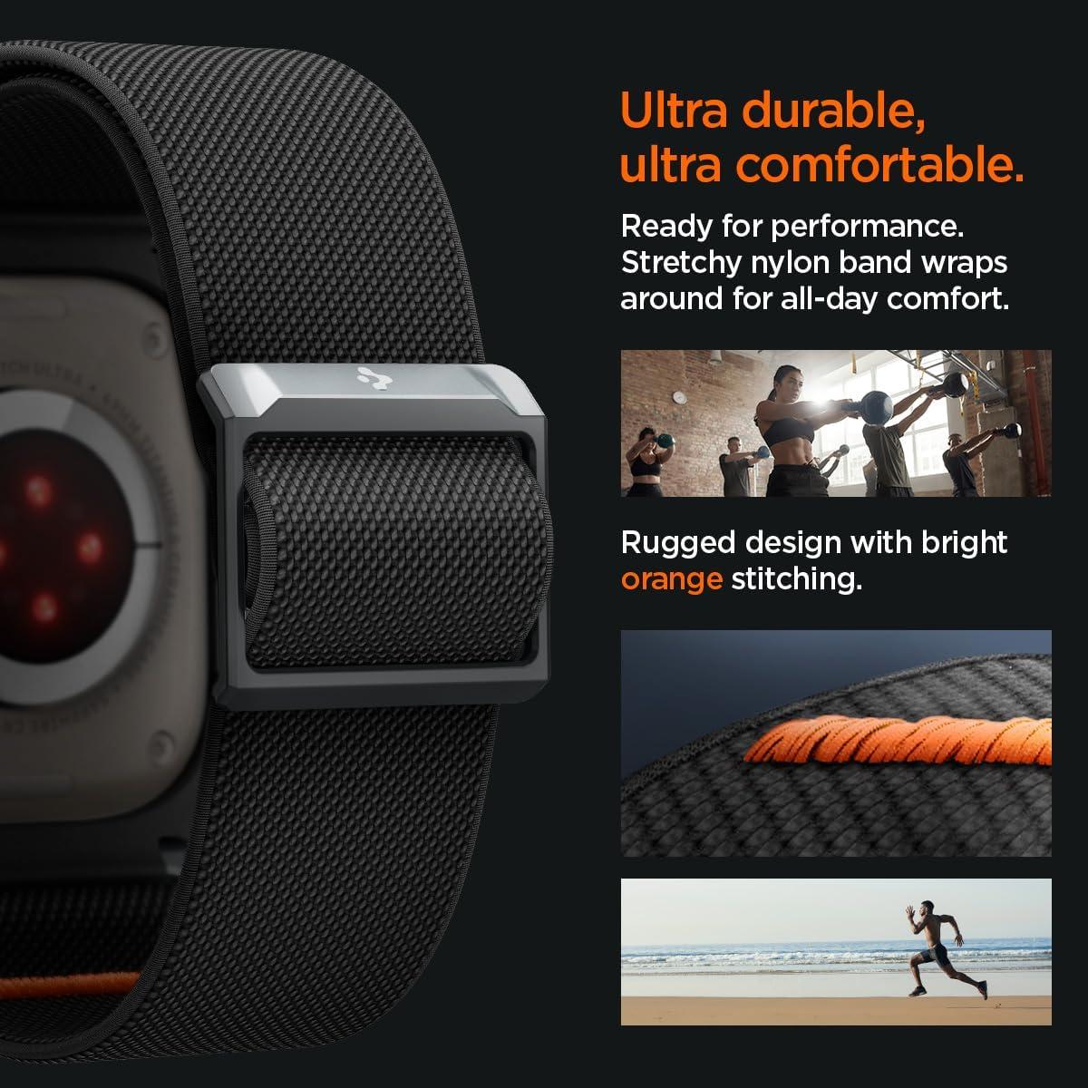 Spigen® Lite Fit™ Pro ACS07104 Apple Watch Ultra 2 | Ultra (49mm) | Case / Band – Matte Black