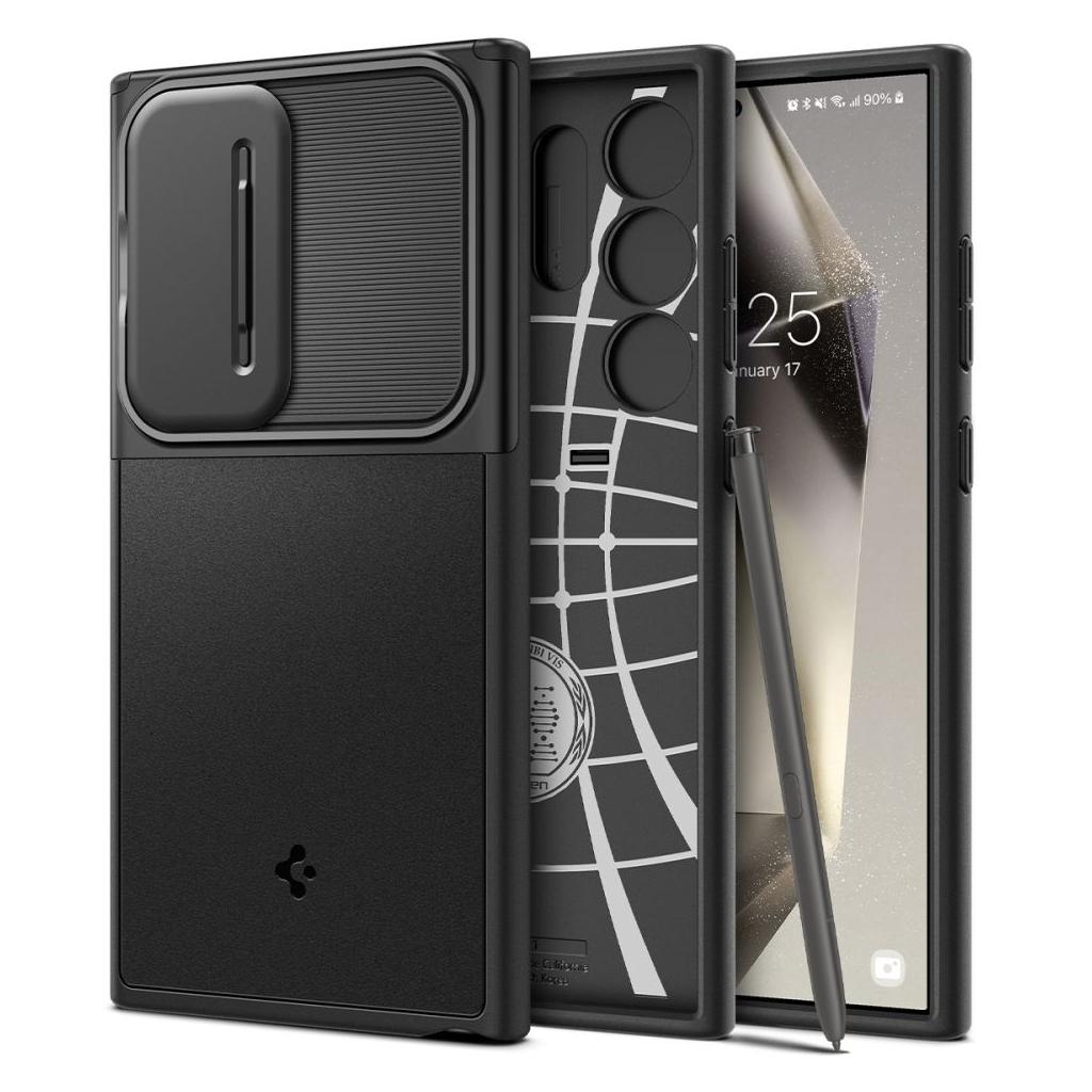 Spigen® Optik Armor™ ACS07313 Samsung Galaxy S24 Ultra Case - Black