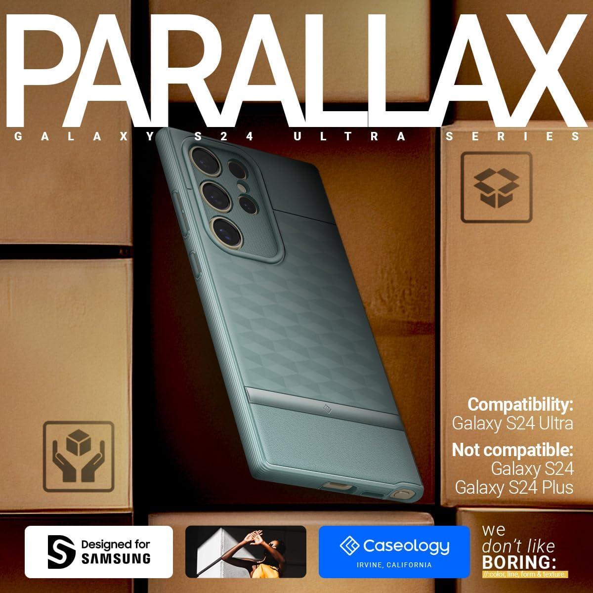 Spigen® Parallax by Caseology® Collection ACS07319 Samsung Galaxy S24 Ultra Case – Sage Green