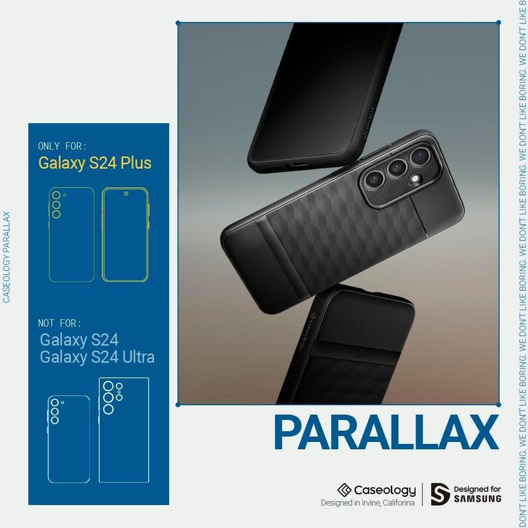 Spigen® Parallax by Caseology® Collection ACS07339 Samsung Galaxy S24+ Plus Case – Matte Black