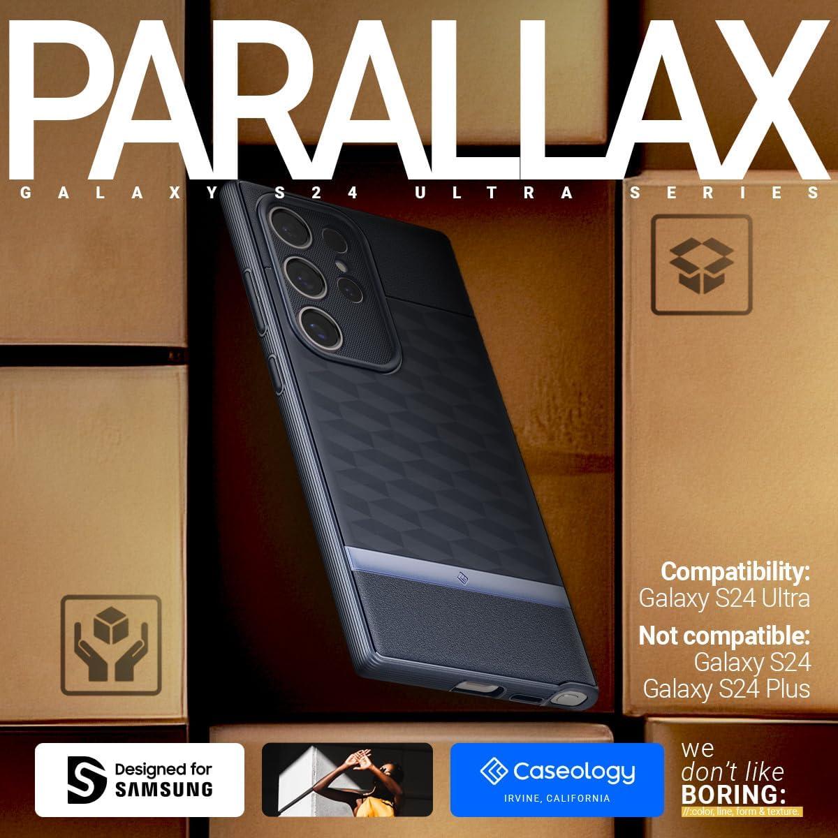 Spigen® Parallax by Caseology® Collection ACS07417 Samsung Galaxy S24 Ultra Case – Navy Violet