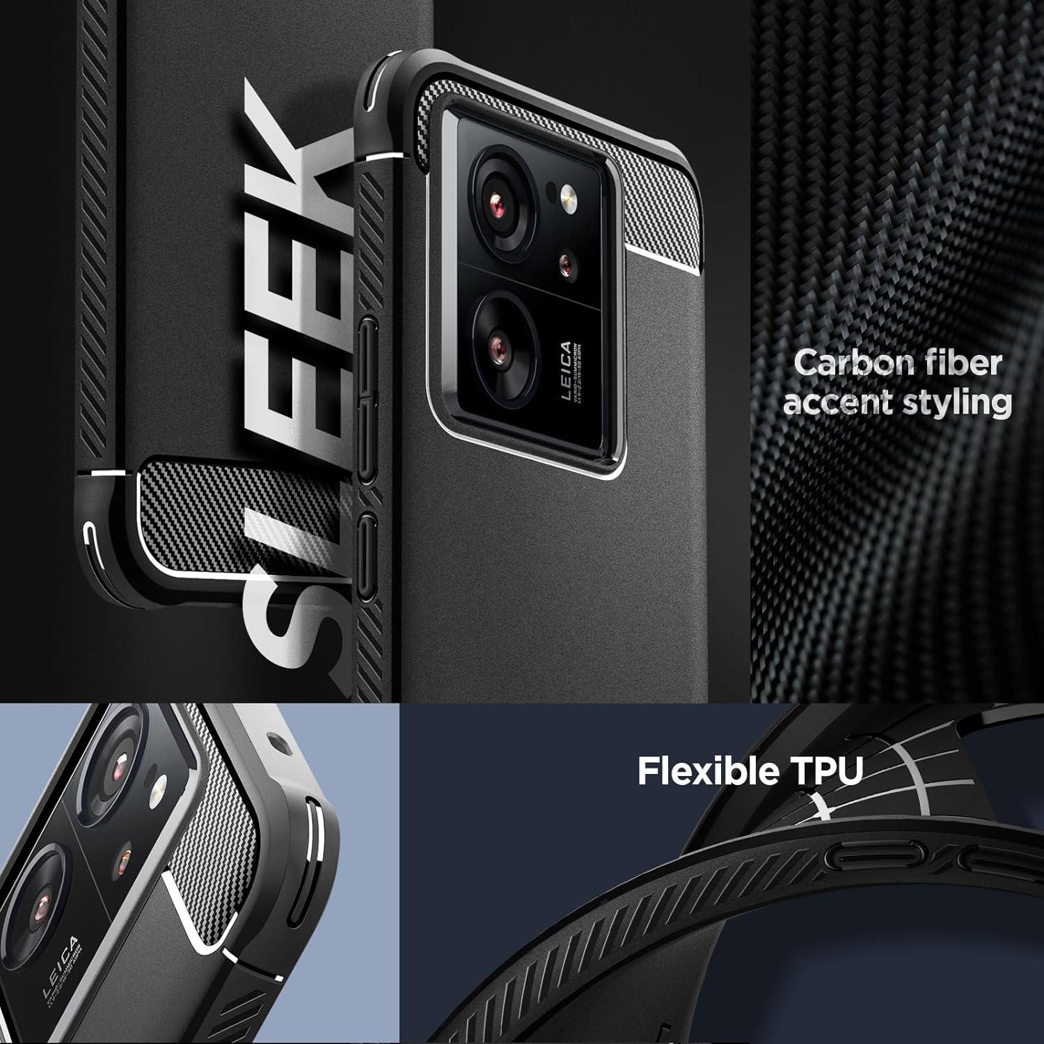 Spigen® Rugged Armor™ ACS07502 Xiaomi 13T Pro / 13T Case - Matte Black