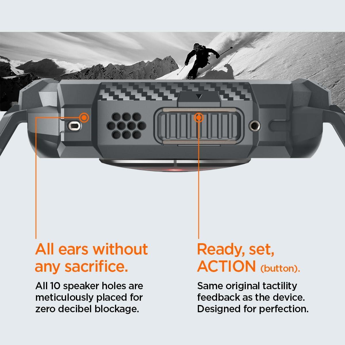 Spigen® Rugged Armor™ Pro ACS07390 Apple Watch Ultra 2 / Ultra (49mm) - Dark Gray