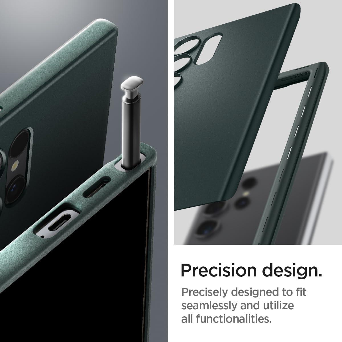 Spigen® Thin Fit™ ACS07282 Samsung Galaxy S24 Ultra Case - Abyss Green