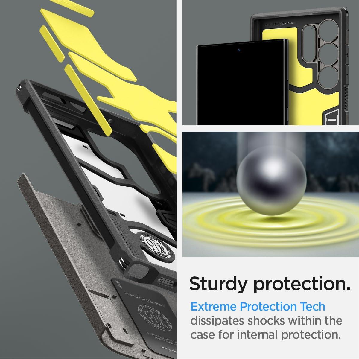 Spigen® Tough Armor™ ACS07301 Samsung Galaxy S24 Ultra Case - Gunmetal