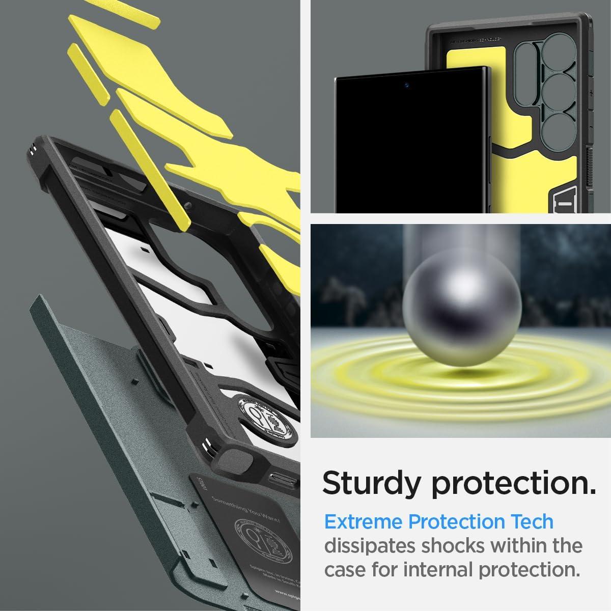 Spigen® Tough Armor™ ACS07302 Samsung Galaxy S24 Ultra Case - Abyss Green