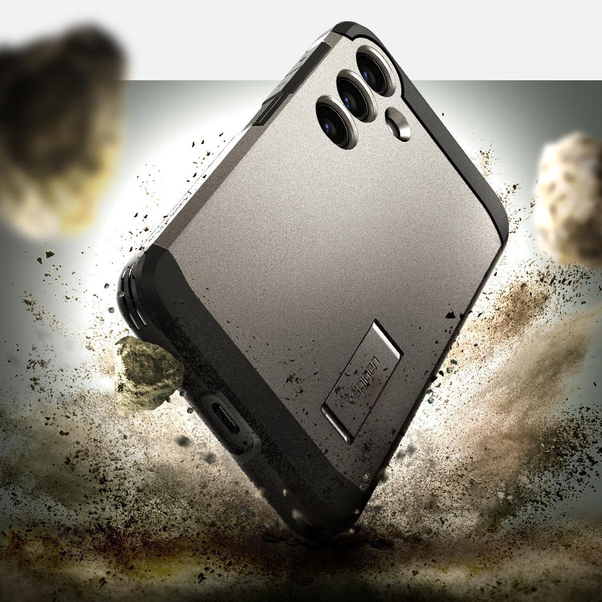 Spigen® Tough Armor™ ACS07333 Samsung Galaxy S24+ Plus Case - Gunmetal