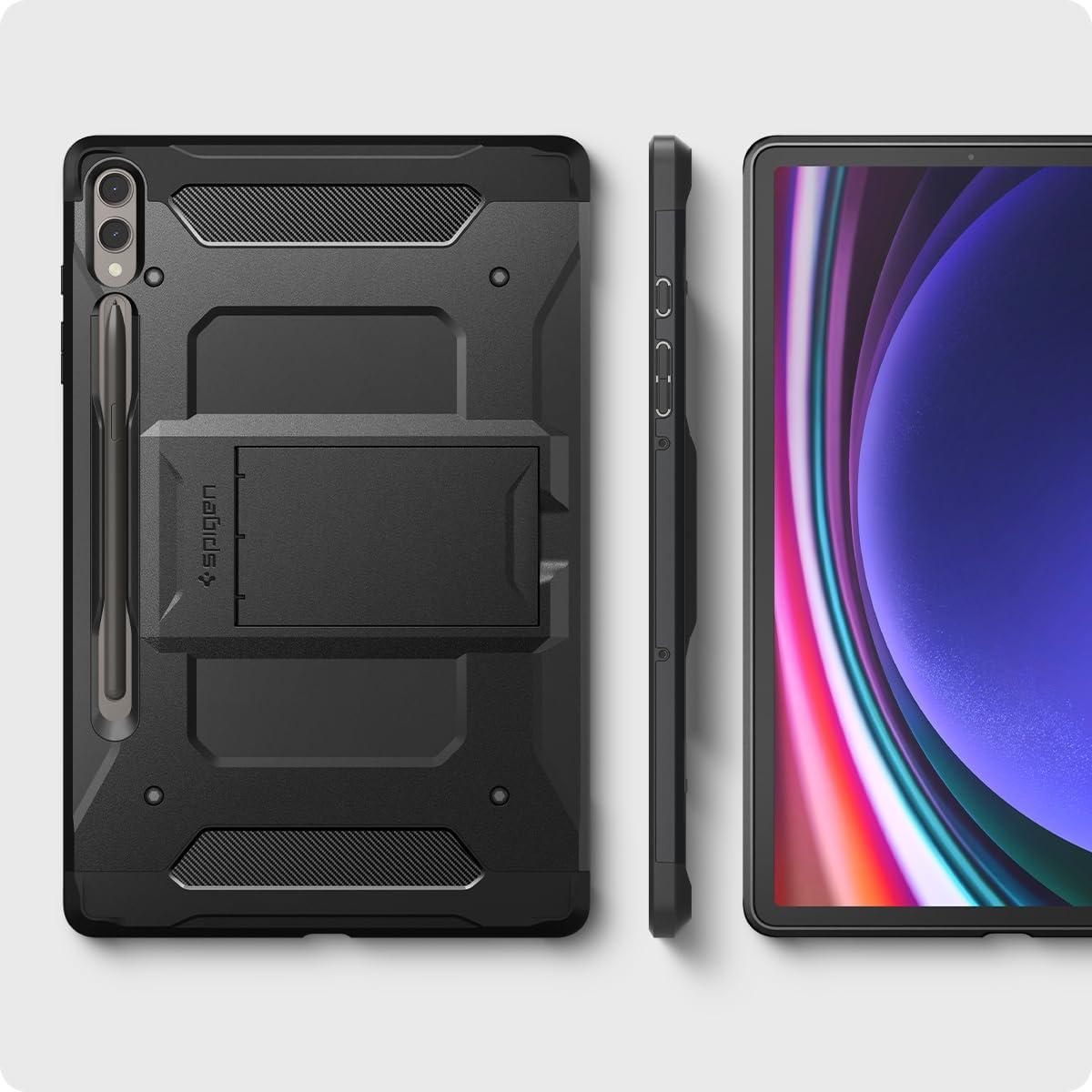 Spigen® Tough Armor™ Pro ACS06835 Samsung Galaxy Tab S9+ Plus Case - Black