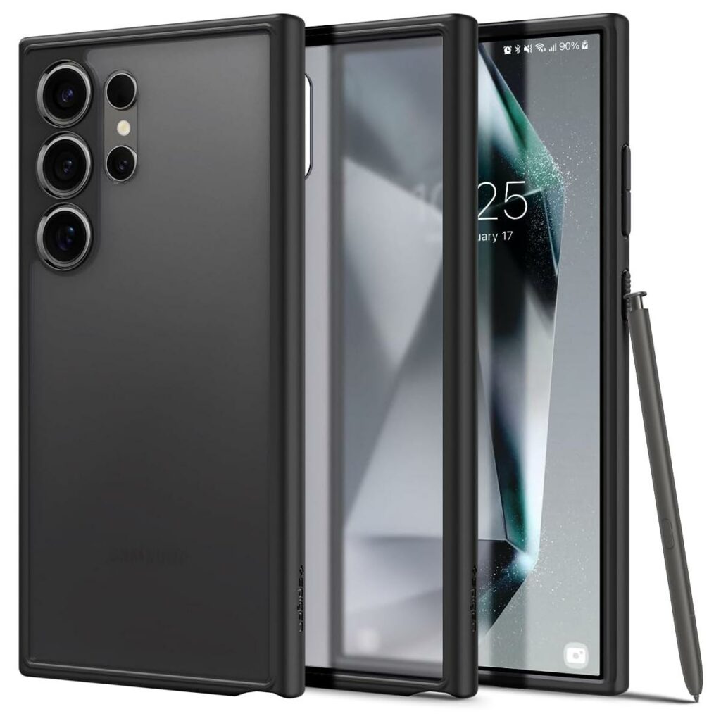 Spigen® Ultra Hybrid™ ACS07296 Samsung Galaxy S24 Ultra Case - Frost Black