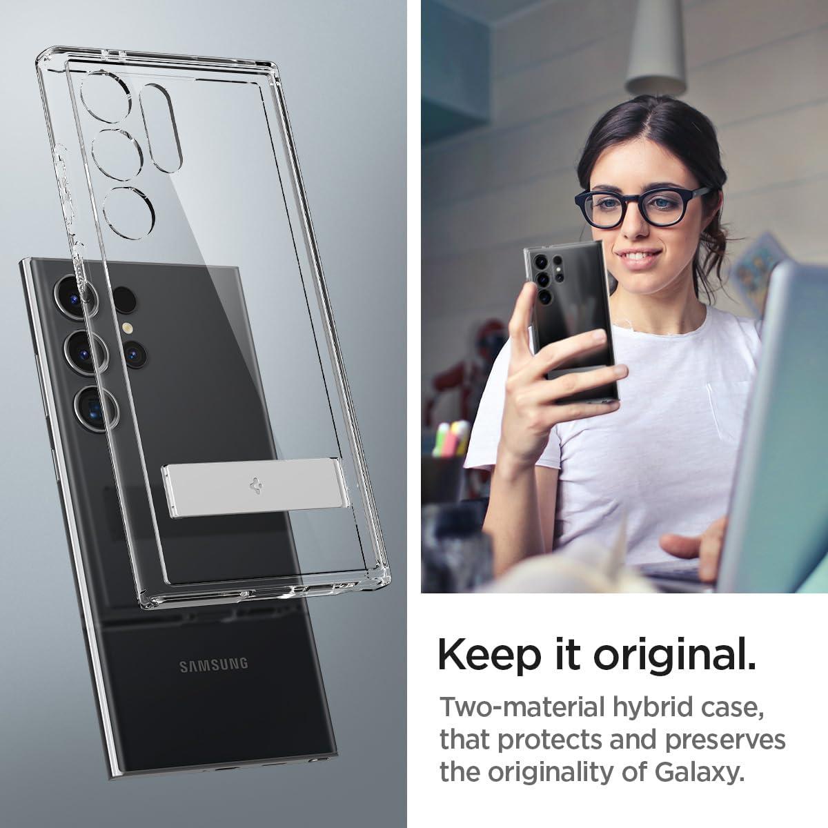 Spigen® Ultra Hybrid™ S ACS07299 Samsung Galaxy S24 Ultra Case - Crystal Clear