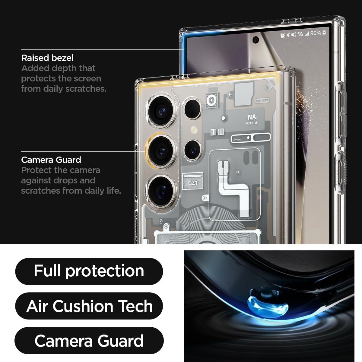 Spigen® Ultra Hybrid™ Zero One ACS07294 Samsung Galaxy S24 Ultra Case - Zero One White