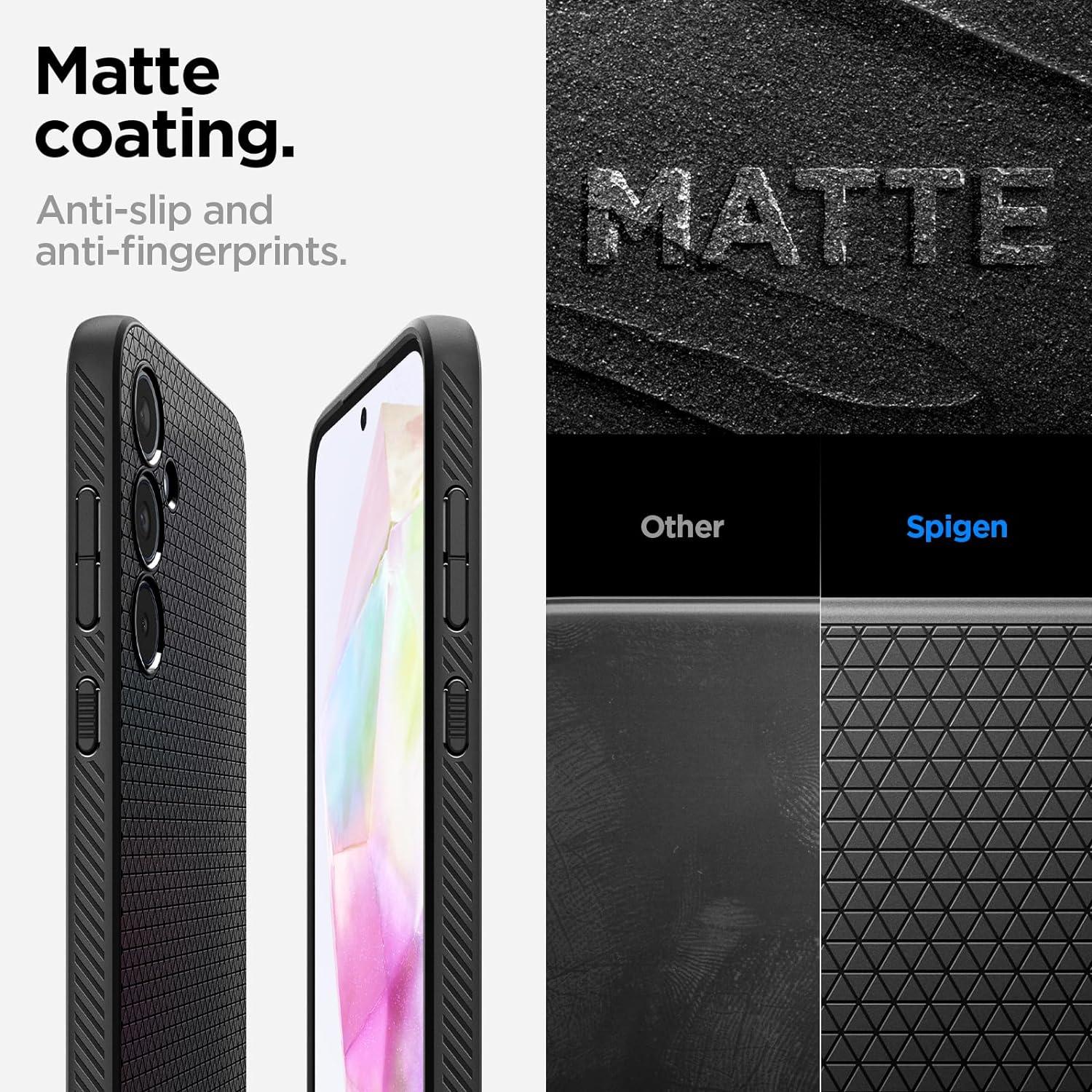 Spigen® Liquid Air™ ACS07519 Samsung Galaxy A35 Case - Matte Black