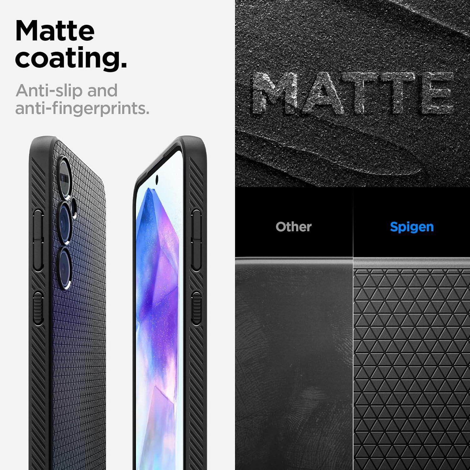 Spigen® Liquid Air™ ACS07526 Samsung Galaxy A55 Case - Matte Black